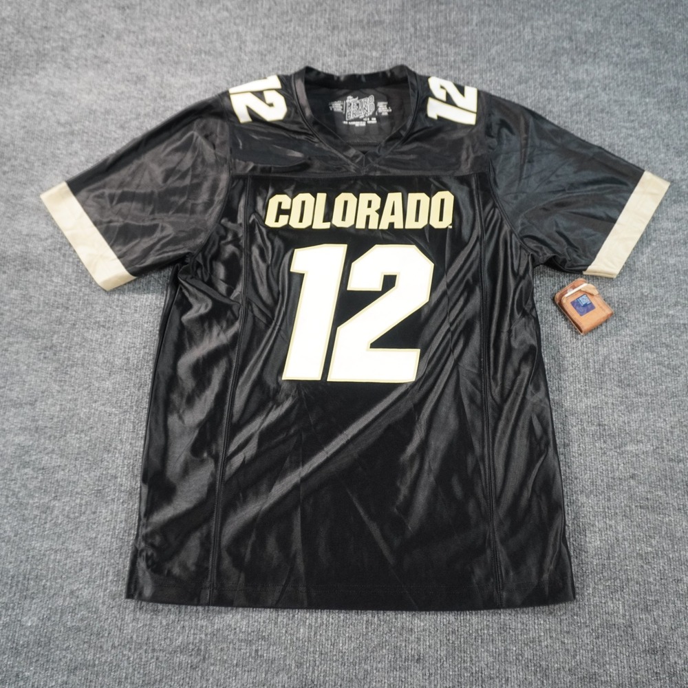 Original Retro Brand Travis Hunter Football Jersey Mens Medium Black Colorado 12